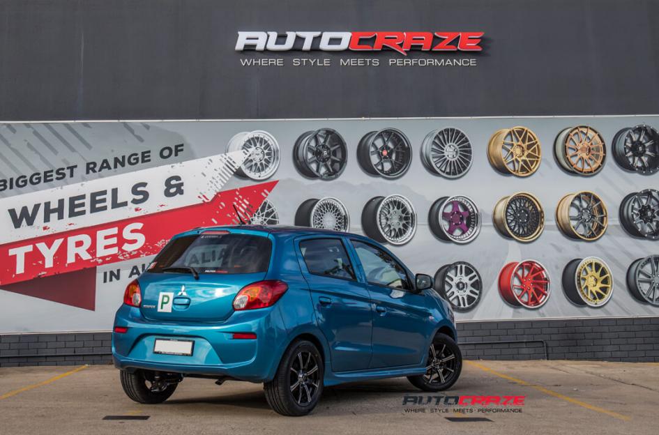 MITSUBISHI MIRAGE FLEXX BLACK MACHINED FACE